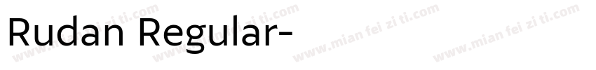 Rudan Regular字体转换